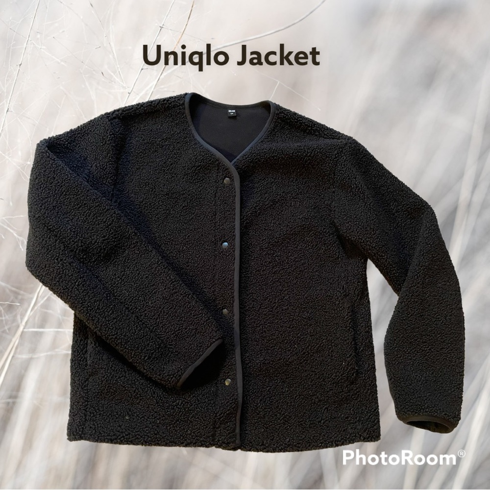 Uniqlo oversized boxy cozy jacket / sweater